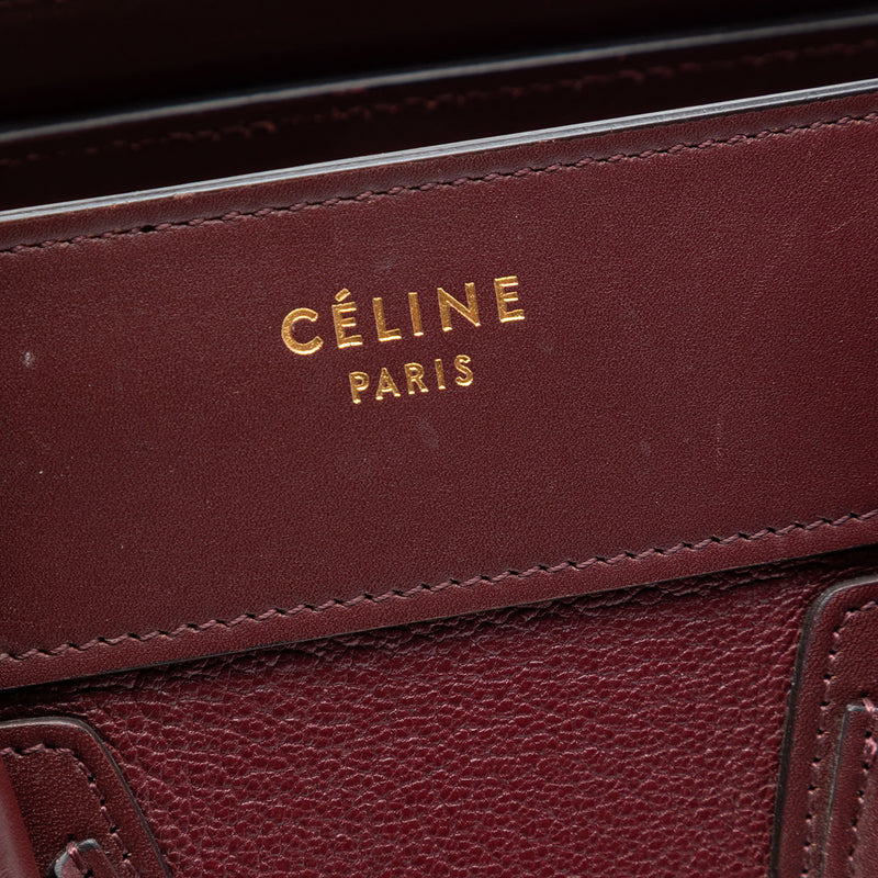 Micro Smooth Calfskin and Goatskin Luggage Tote - Image 5
