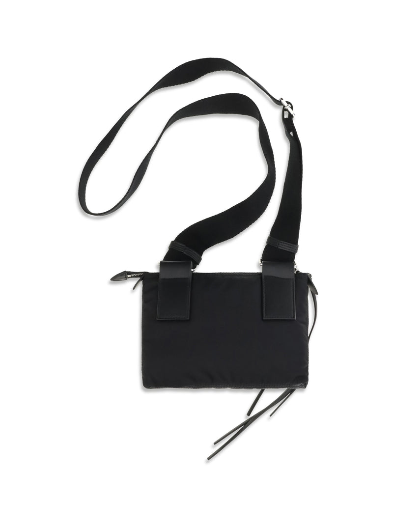 Maison Margiela Zip Camera Crossbody Bag — Black Nylon