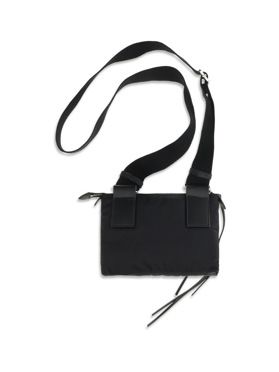 Maison Margiela Nylon Compact Shoulder Bag — Black
