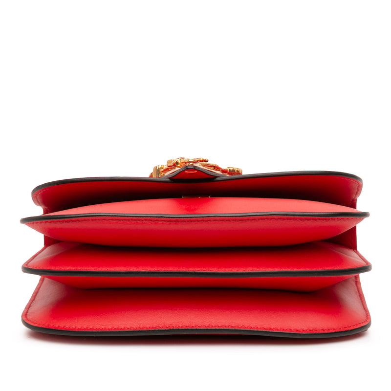 Small Leather Virtus Top Handle Flap - Image 3