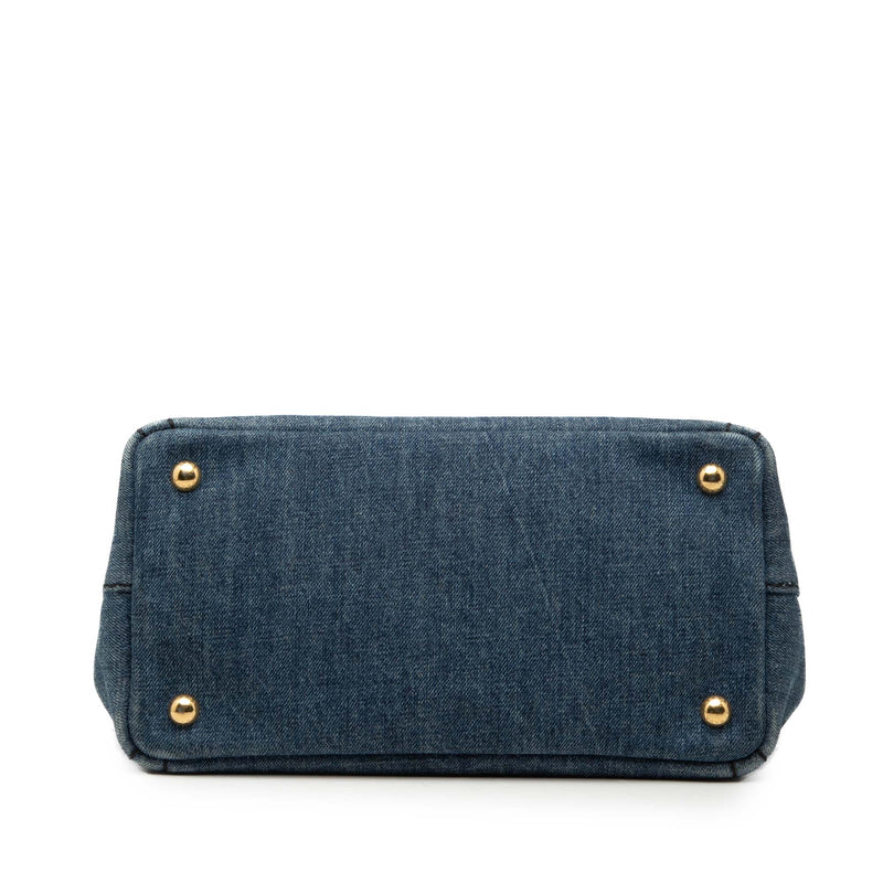 Small Denim Canapa Logo Satchel - Image 3