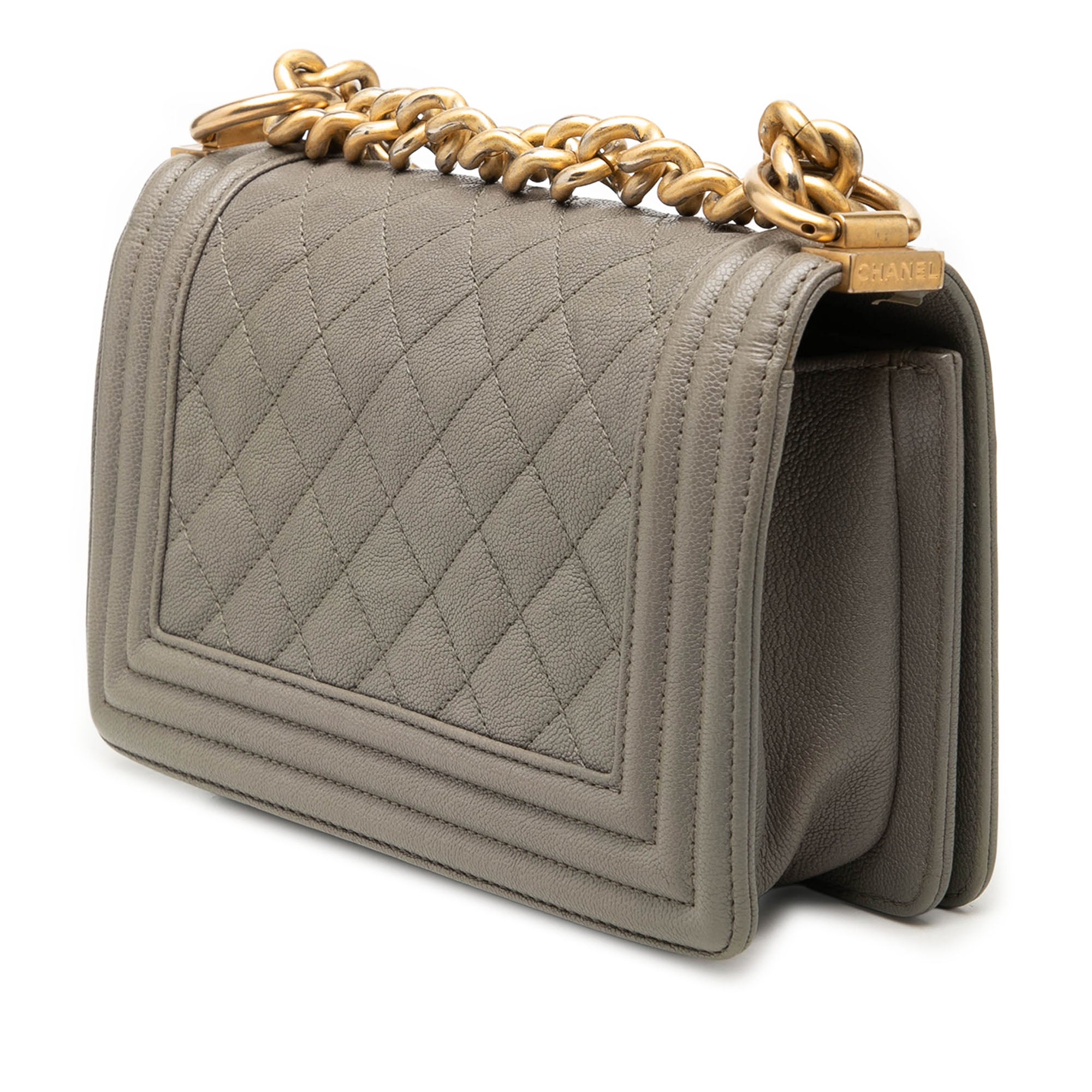 Small Quilted Caviar Boy Flap - Image 2
