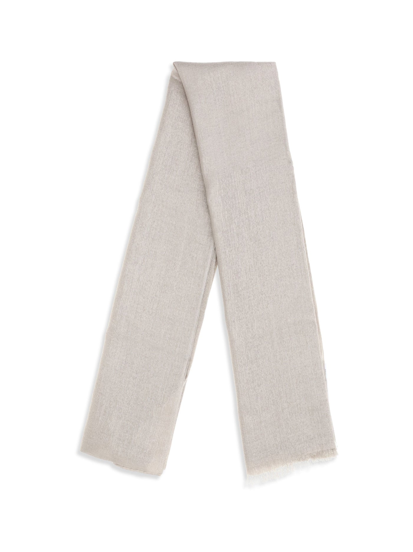 Brunello Cucinelli Silk And Cashmere Scarf — Beige (capra Hircus) Scarfs