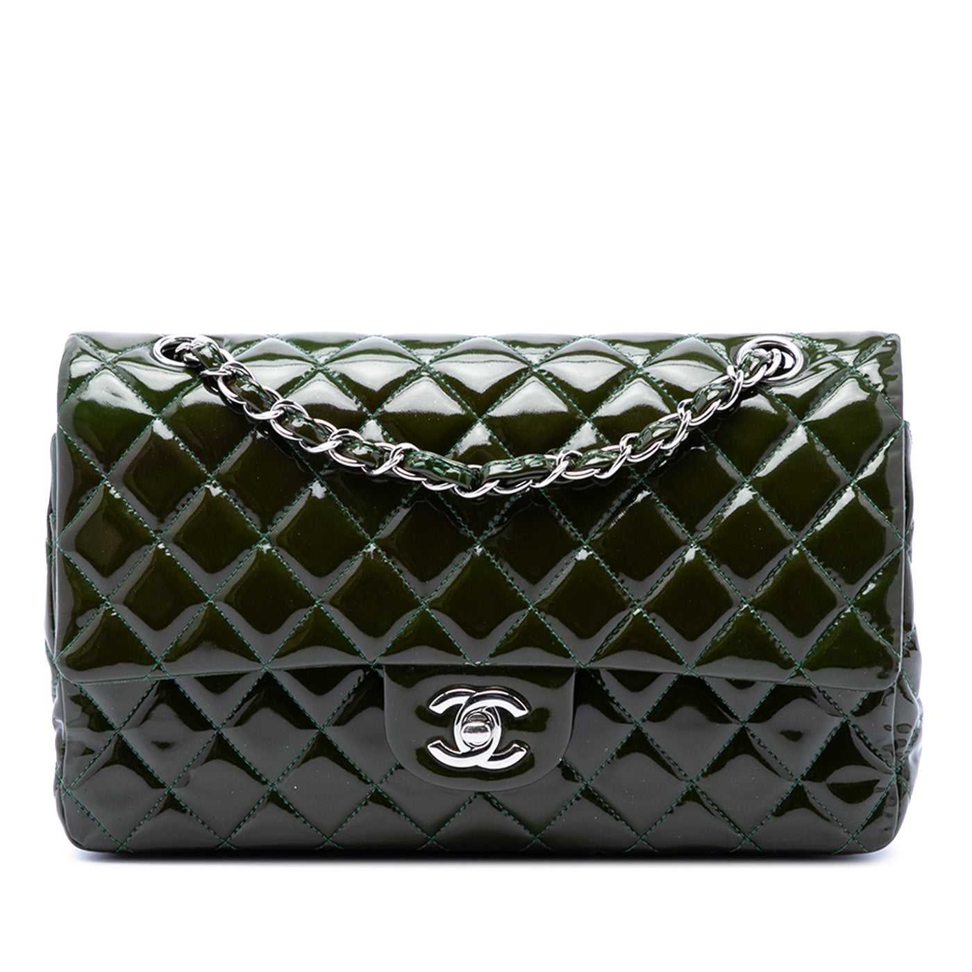 Medium Classic Patent Double Flap - Image 1