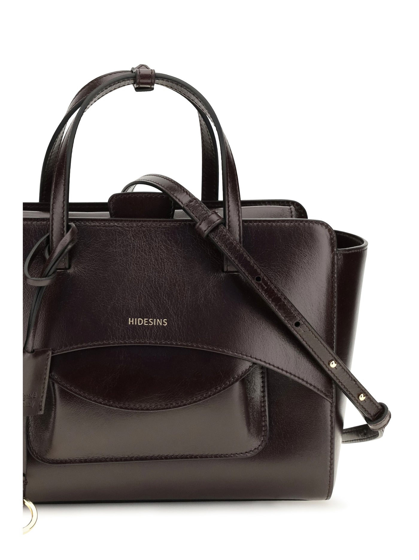 Hidesins Flap Shoulder Bag — Brown Calf Leather (bos Taurus)