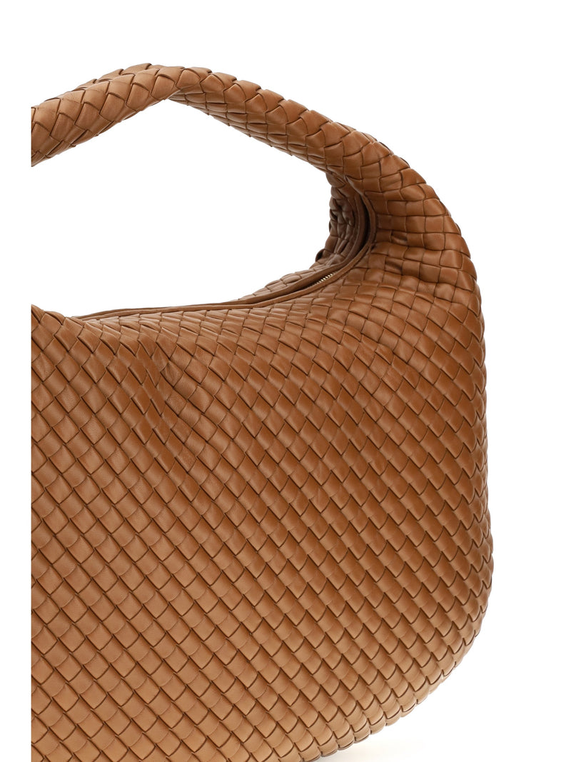Bottega Veneta Shoulder Bag — Brown Calf Leather