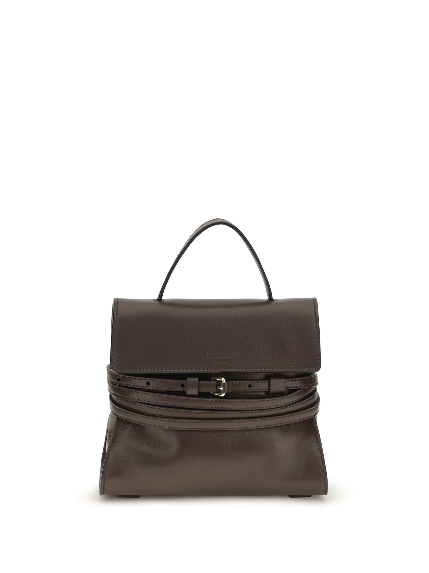 Moschino Shoulder Bag — Brown Goatskin (hircus Goatskin)