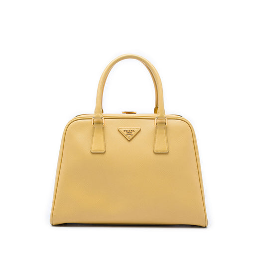 Saffiano Lux Pyramid Frame Handbag - Image 1