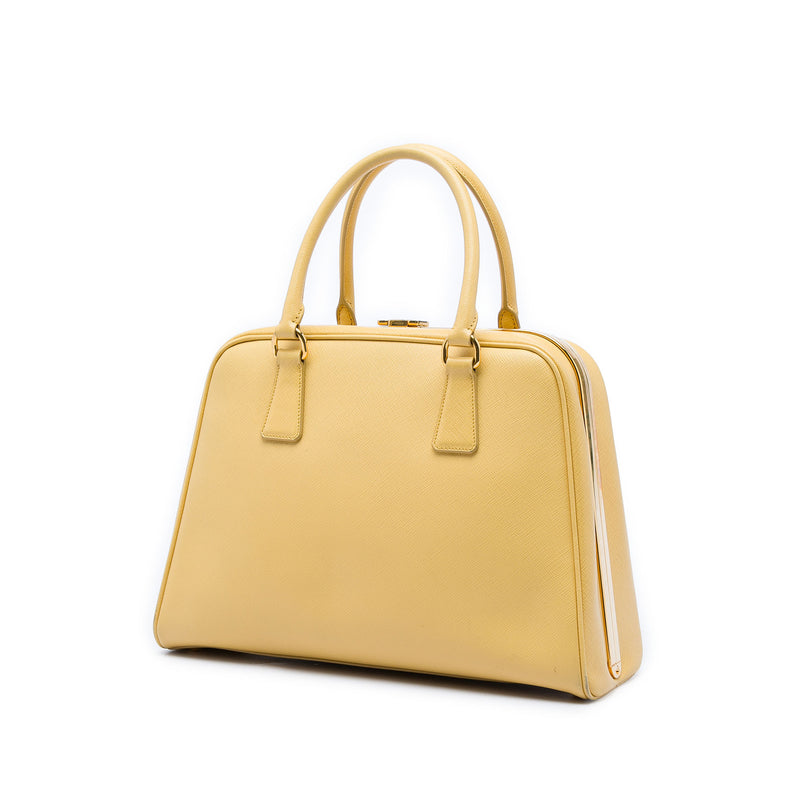 Saffiano Lux Pyramid Frame Handbag - Image 2