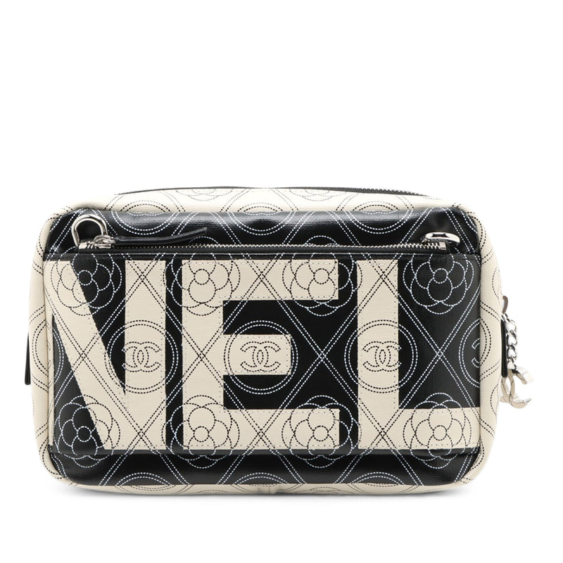Coated Canvas Camellia Logo Camera Bag - Image 2