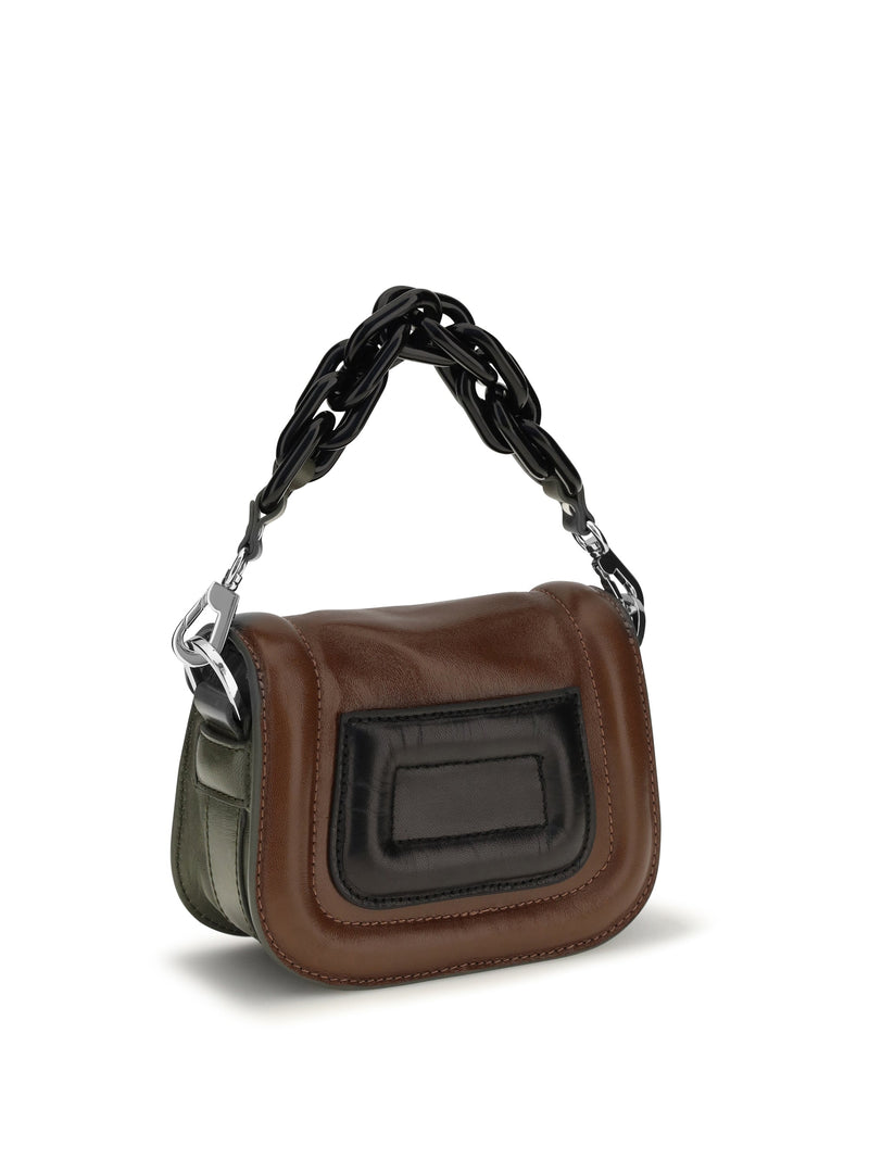 Pierre Hardy Shoulder Bag — Green Calf Leather Bos Taurus