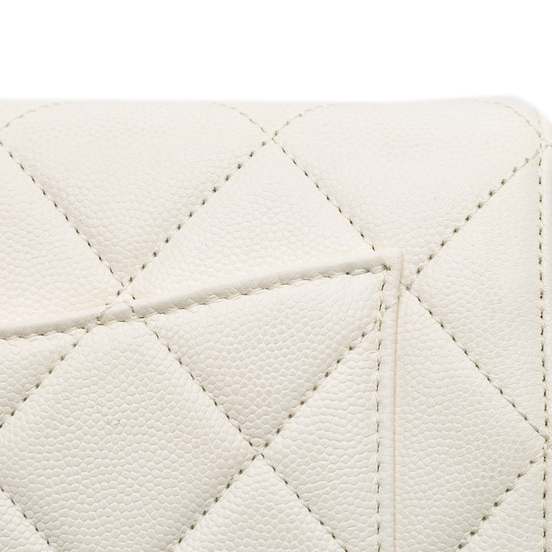 CC Quilted Lambskin Round Moon Messenger Flap - Image 9