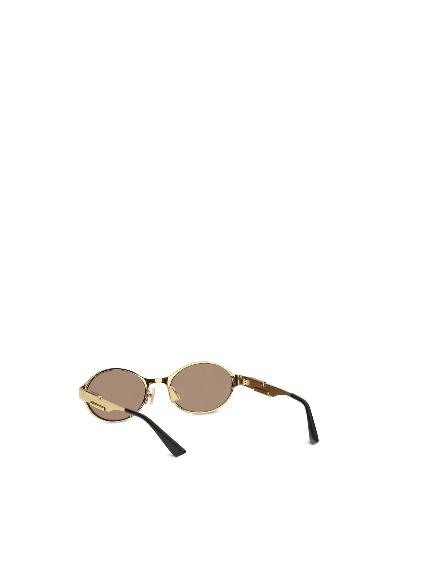 Bottega Veneta 872418v4450 Oval Metal Sunglasses — Gold