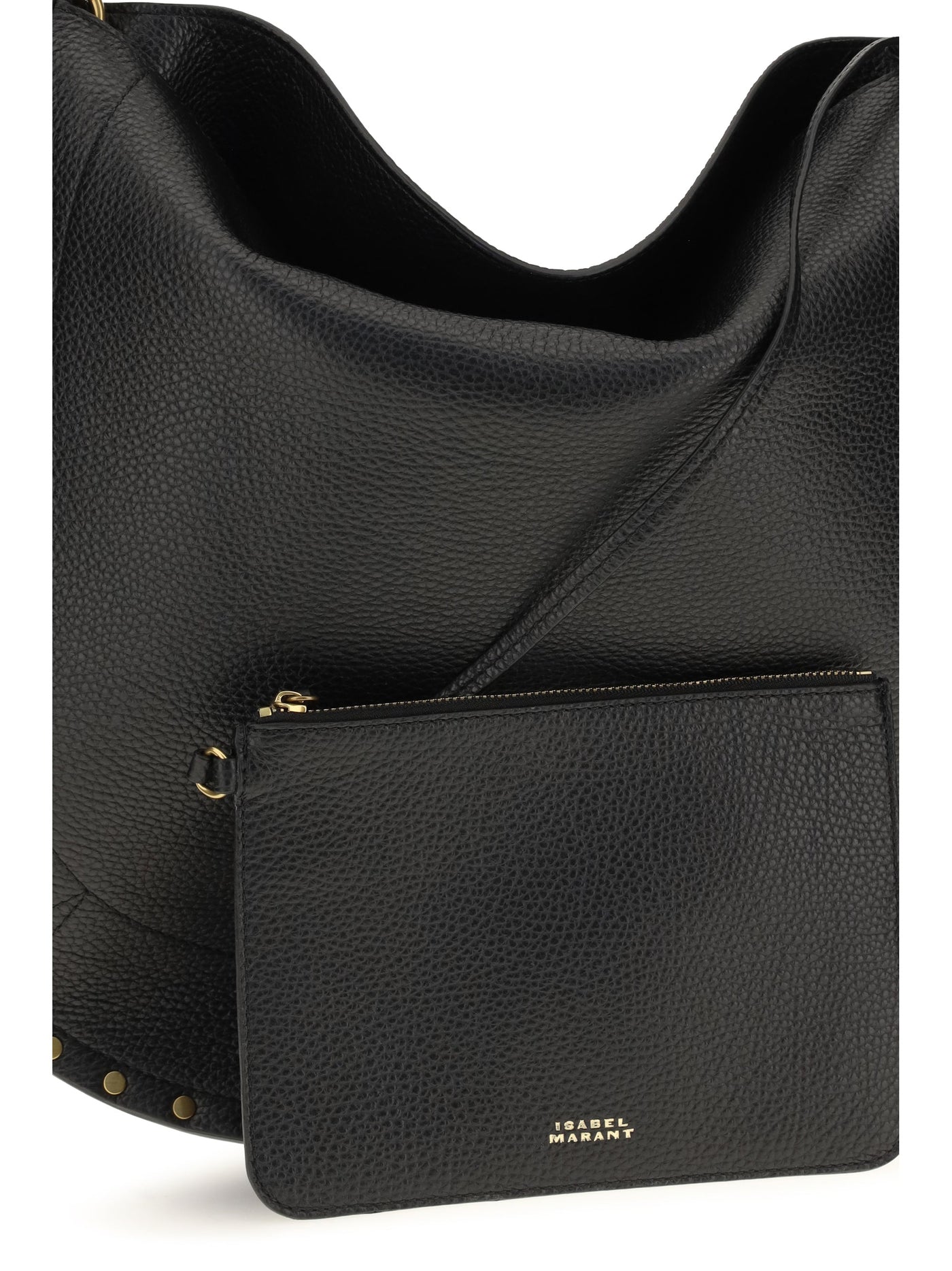 Isabel Marant Hobo Bag — Black Calf Leather