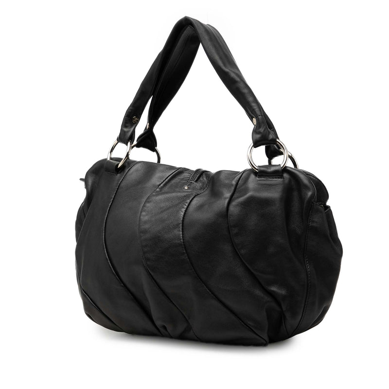 Calfskin Pleated Bittersweet Hobo - Image 2