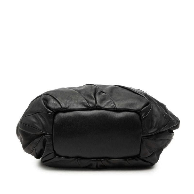 Calfskin Pleated Bittersweet Hobo - Image 3