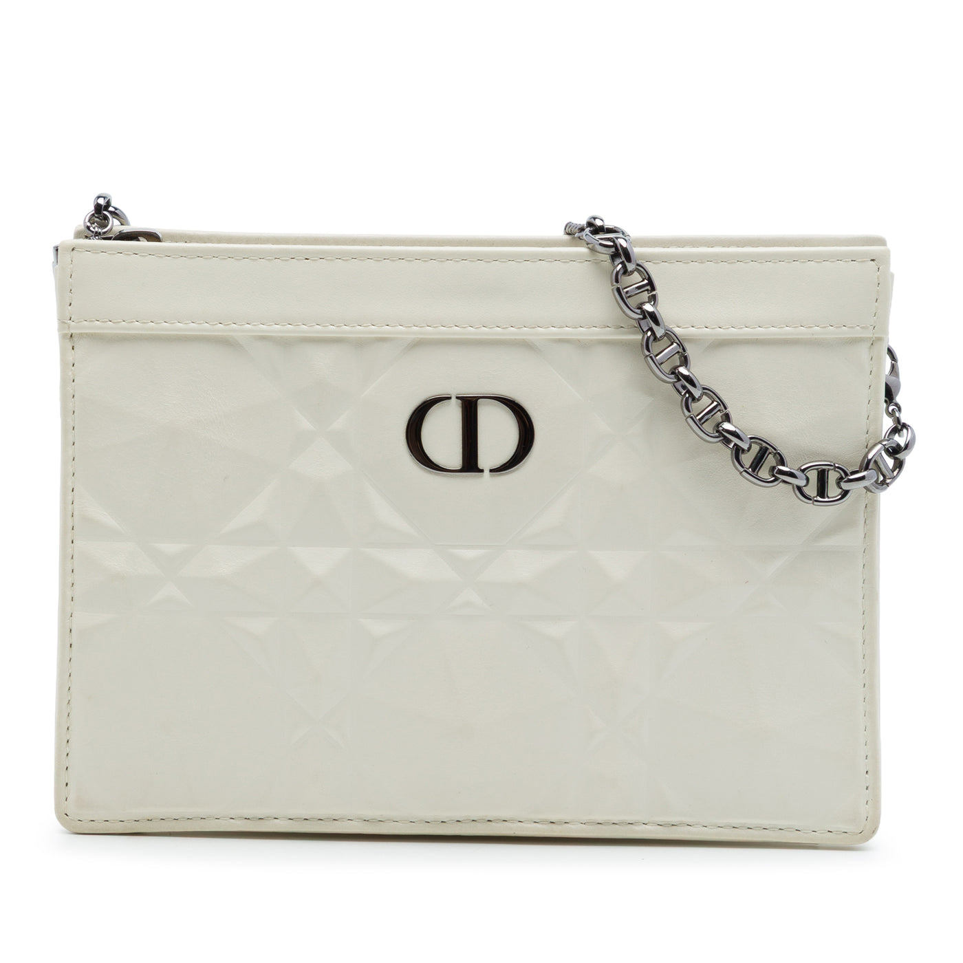Macrocannage Diamond Calfskin Caro Every Dior Pouch - Image 1