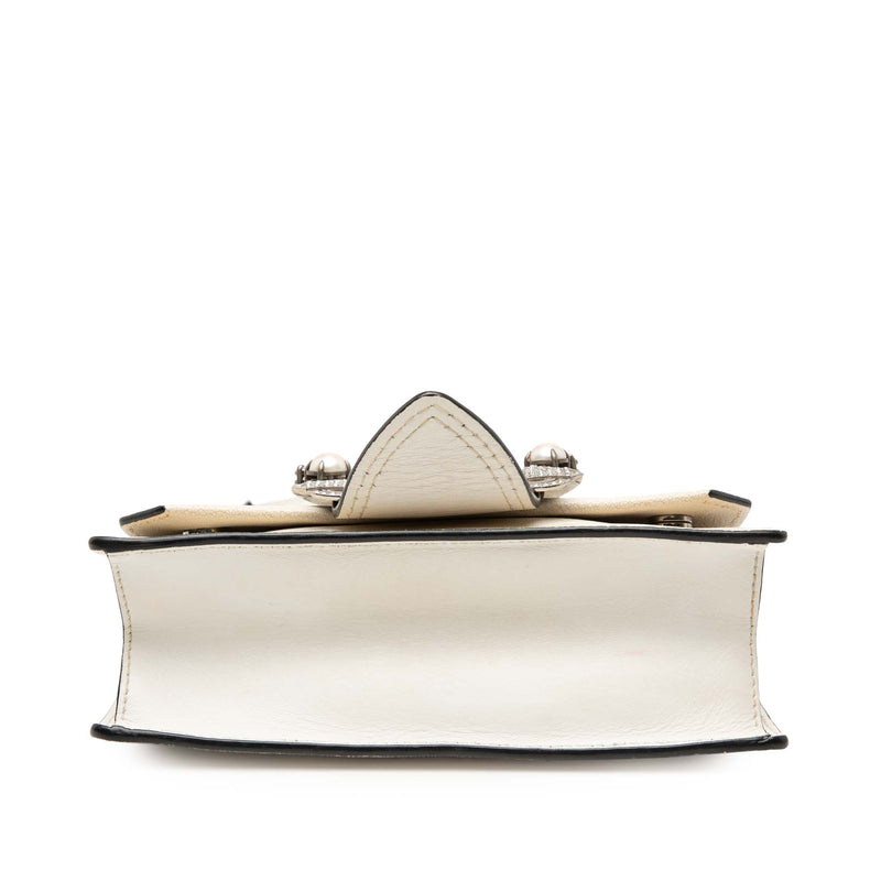 Goatskin Madras Soft Calf Crystal Embellished Crossbody - Image 3