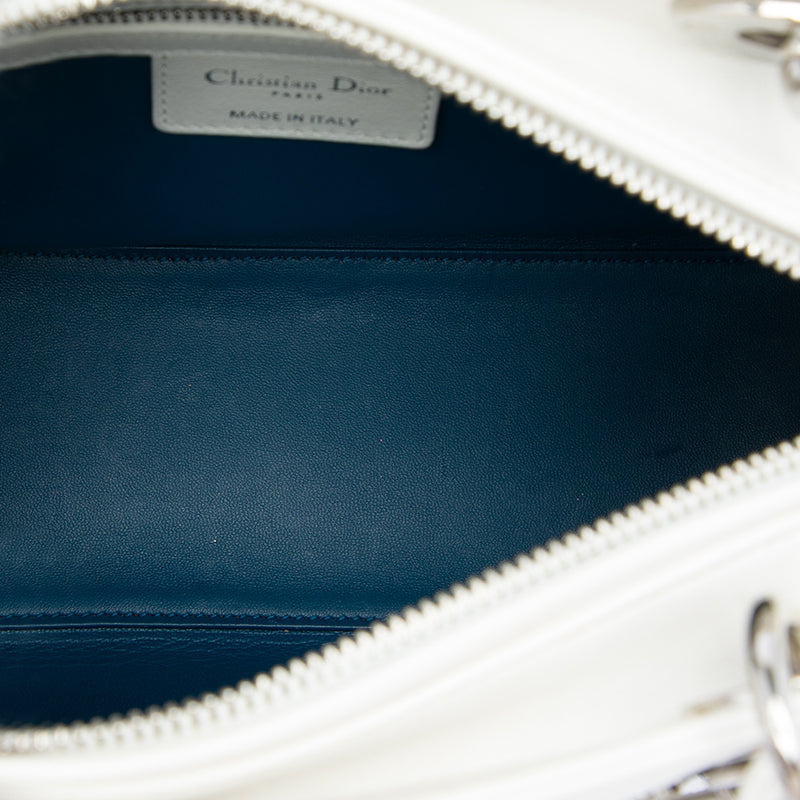 Medium Calfskin Beads And Rhinestone Embellished Lady Dior - Image 4