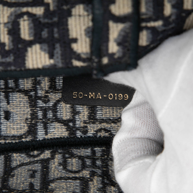 Oblique Embroidered Canvas Saddle Bag - Image 6