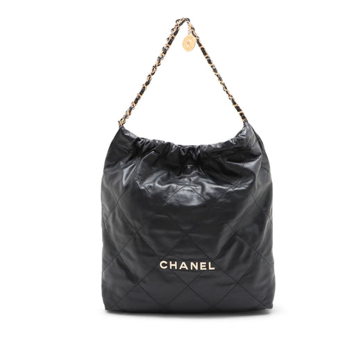 Medium Quilted Shiny Calfskin 22 Handbag - Image 1