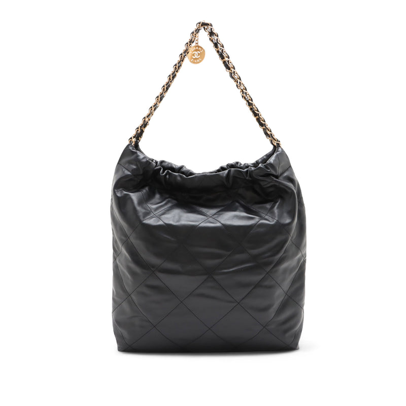 Medium Quilted Shiny Calfskin 22 Handbag - Image 2