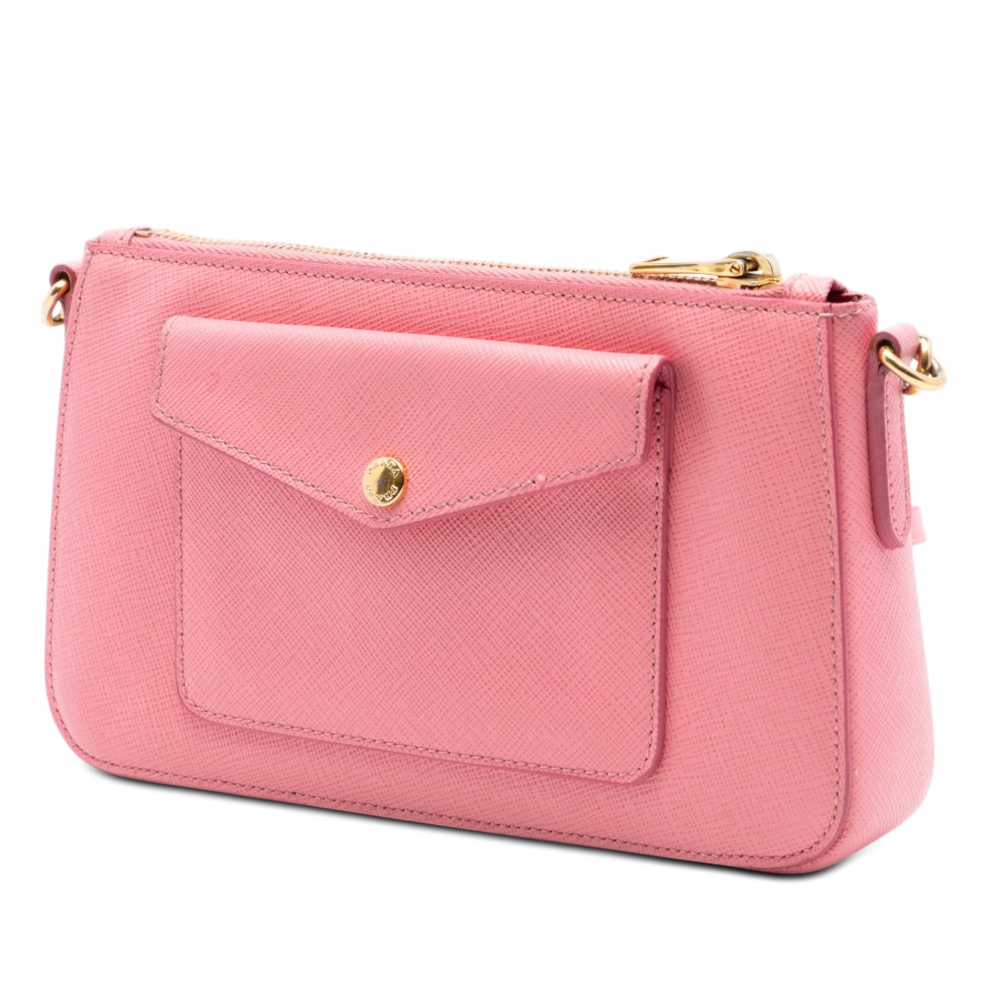 Saffiano Lux Front Pocket Crossbody - Image 2