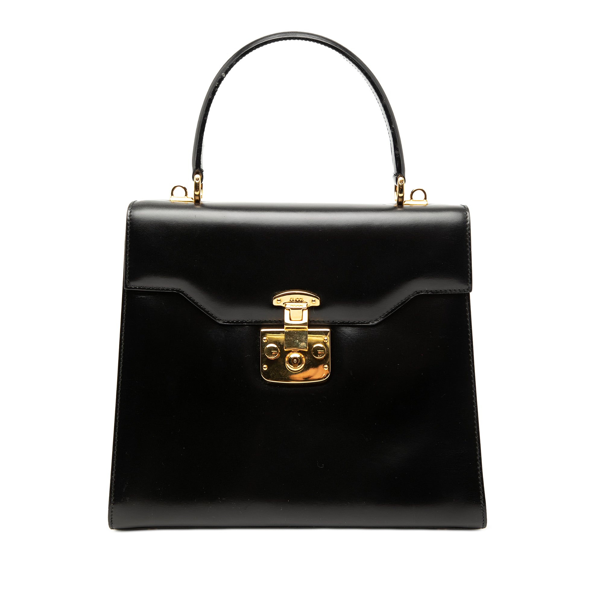 Smooth Calfskin Lady Lock Satchel - Image 1
