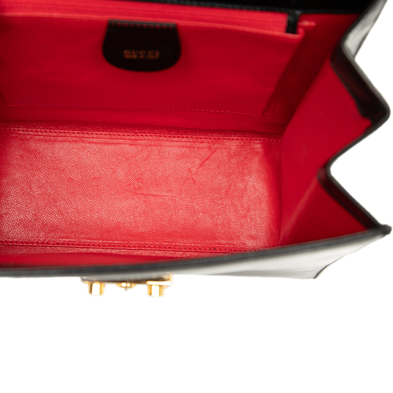 Smooth Calfskin Lady Lock Satchel - Image 4