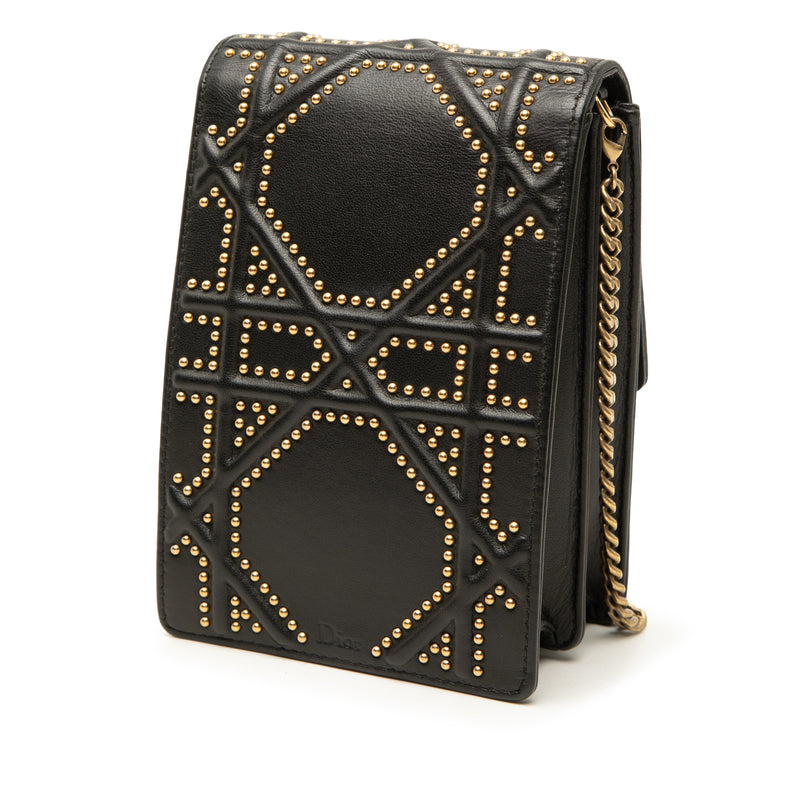 Studded Leather Vertical Diorama Crossbody - Image 2