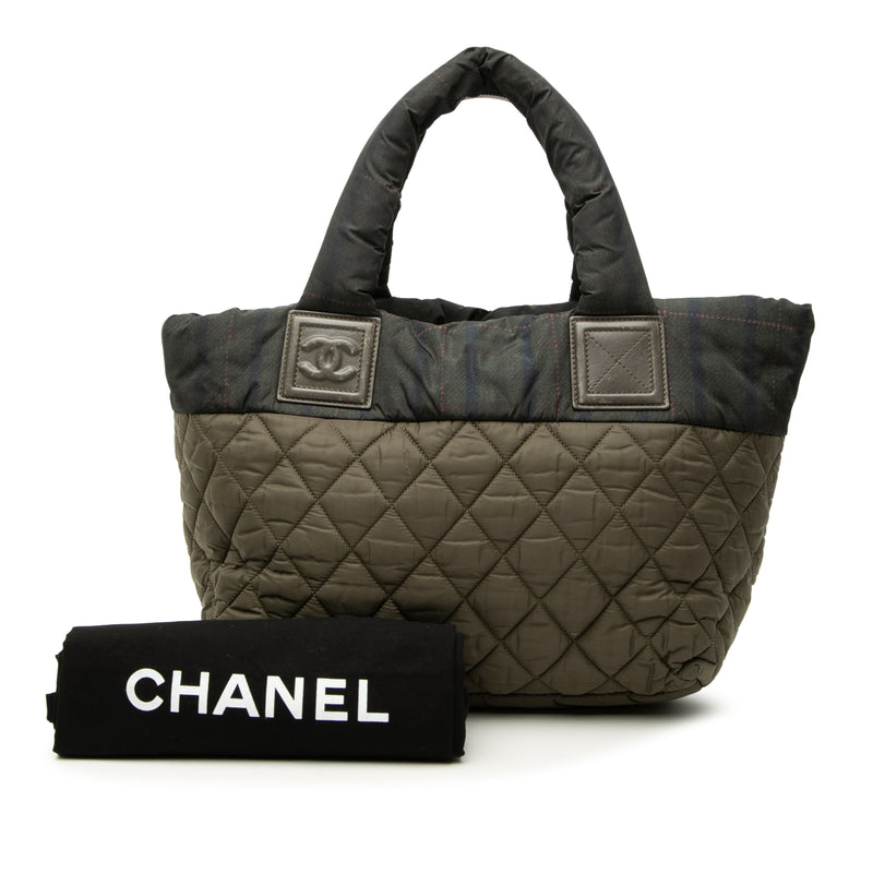 Small Quilted Nylon Coco Cocoon Tote - Image 7