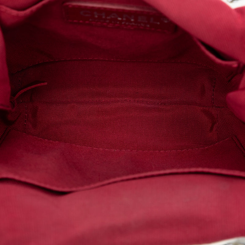 Small Bicolor Quilted Calfskin Gabrielle Bucket Bag - Image 4