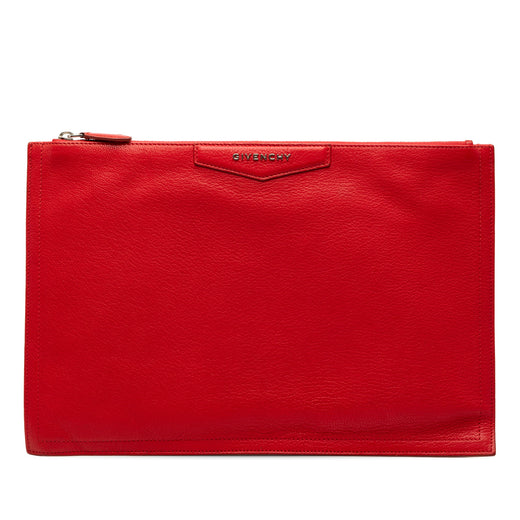 Medium Antigona Leather Clutch - Image 1