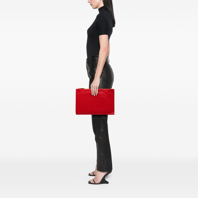 Medium Antigona Leather Clutch - Image 7
