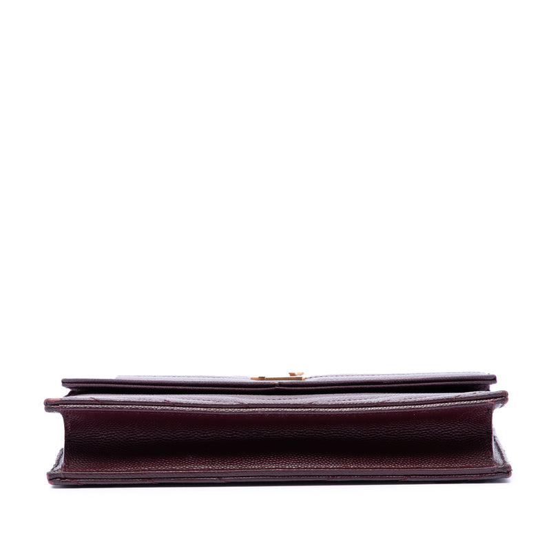 Grain De Poudre Matelasse Chevron Monogram Chain Wallet - Image 3