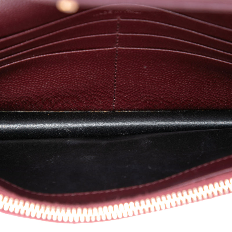 Grain De Poudre Matelasse Chevron Monogram Chain Wallet - Image 4