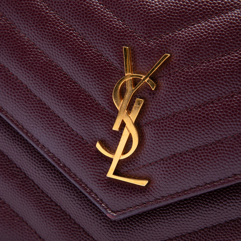 Grain De Poudre Matelasse Chevron Monogram Chain Wallet - Image 5