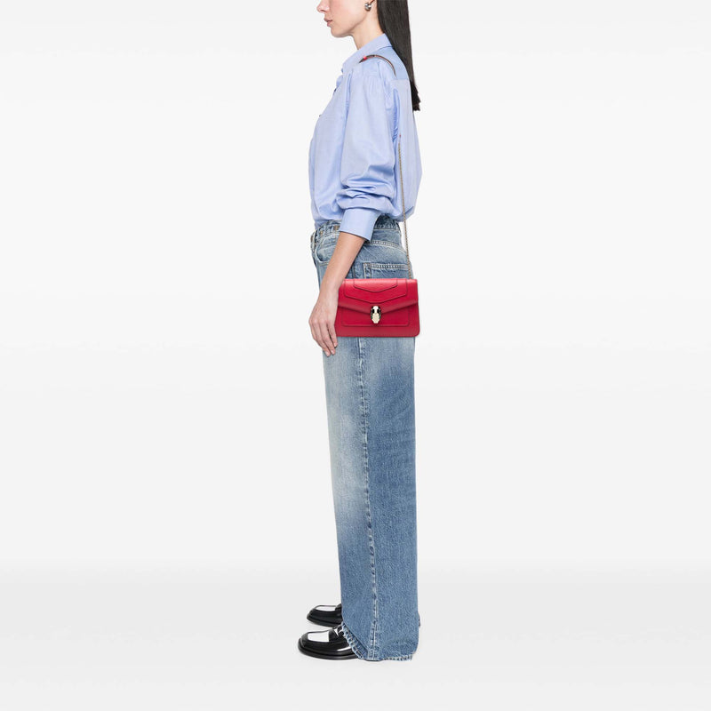 Leather Serpenti Forever Crossbody - Image 7