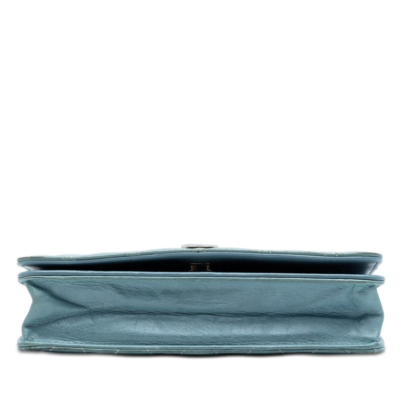 CC Quilted Ombre Patent and Aged Calfskin Crystal Wallet On Chain - Image 3