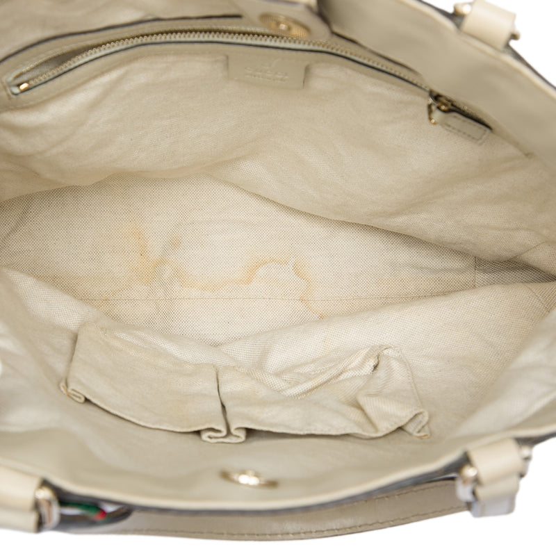 GG Canvas Web Mayfair Tote - Image 4