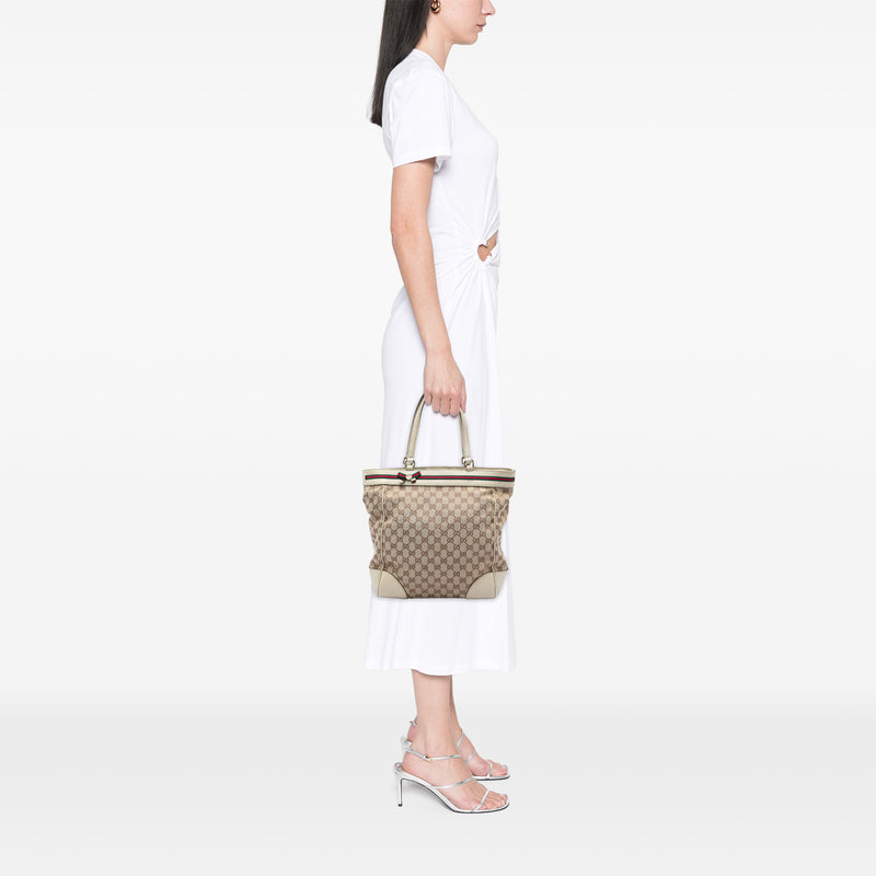 GG Canvas Web Mayfair Tote - Image 5
