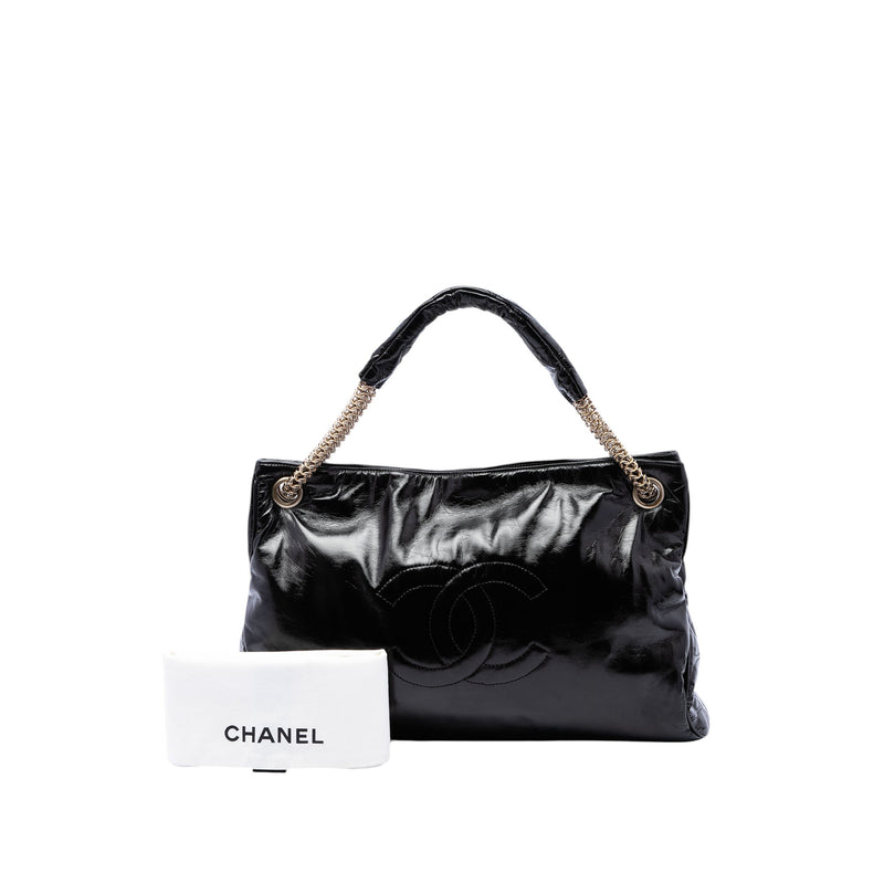 Crinkled Patent Rodeo Drive Tote - Image 7