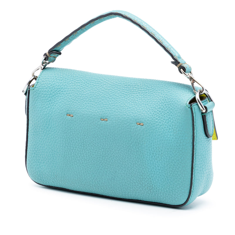 Mini Leather Baguette Satchel - Image 2