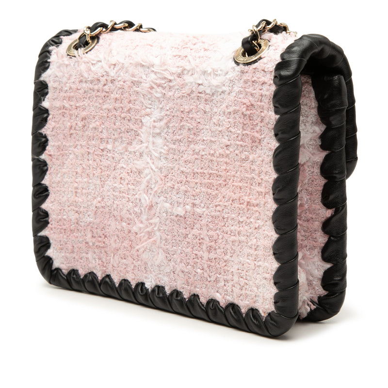 Mini Calfskin Braided Quilted Tweed My Own Frame Flap - Image 2