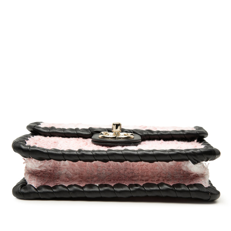 Mini Calfskin Braided Quilted Tweed My Own Frame Flap - Image 3