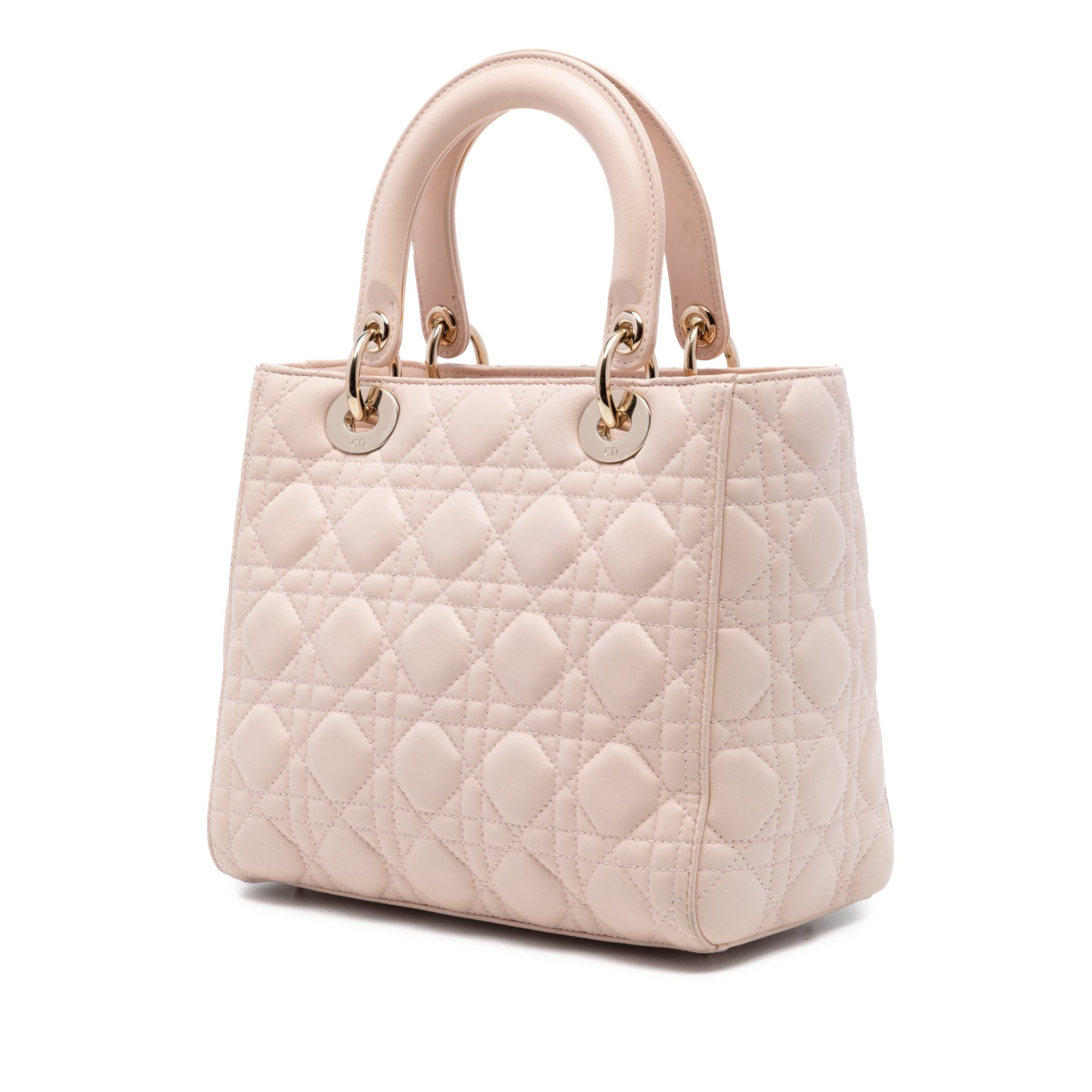 Medium Lambskin Cannage Lady Dior - Image 2