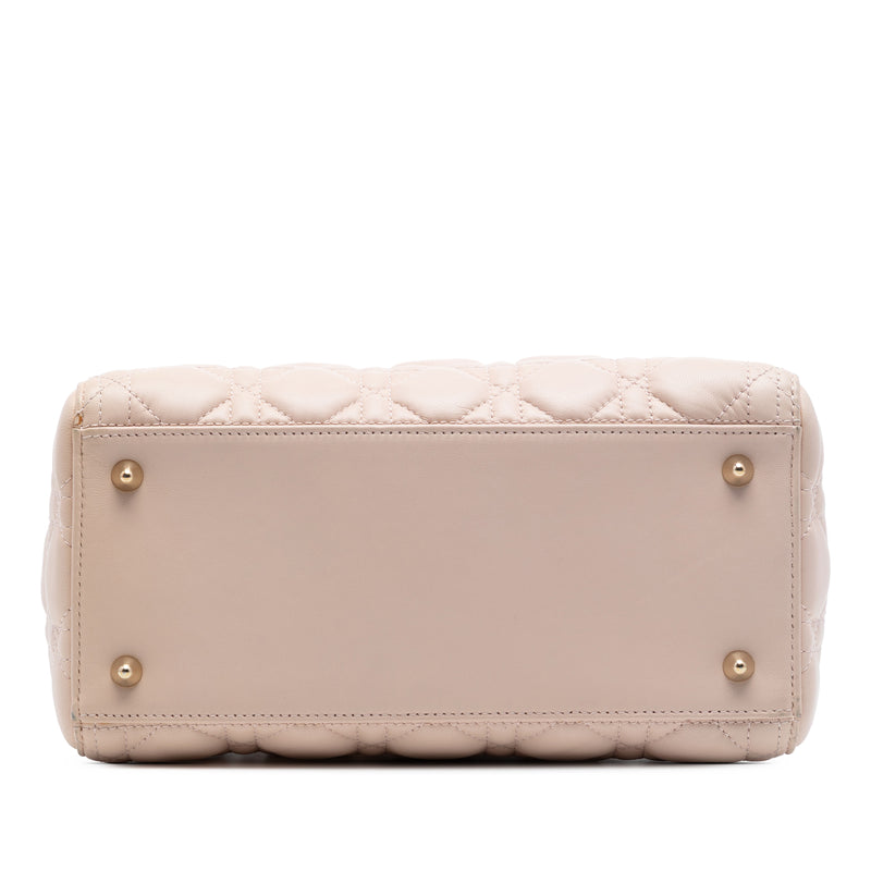 Medium Lambskin Cannage Lady Dior - Image 3