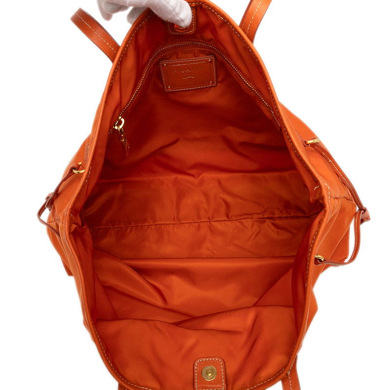 Saffiano Trimmed Tessuto Open Convertible Tote - Image 4