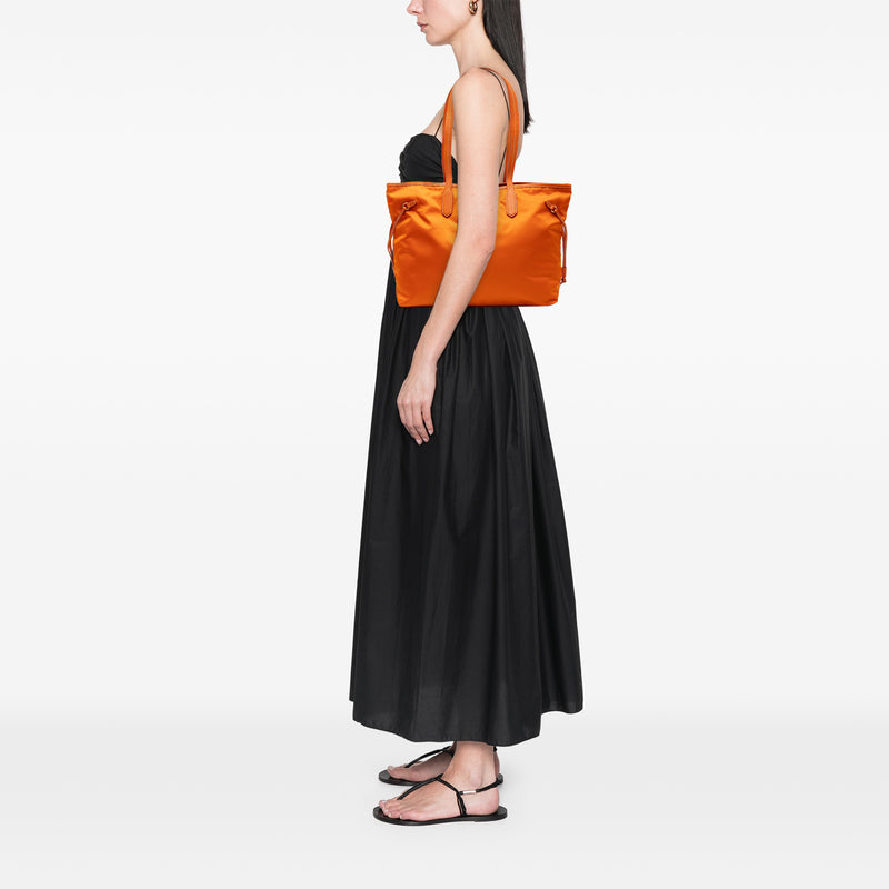 Saffiano Trimmed Tessuto Open Convertible Tote - Image 6