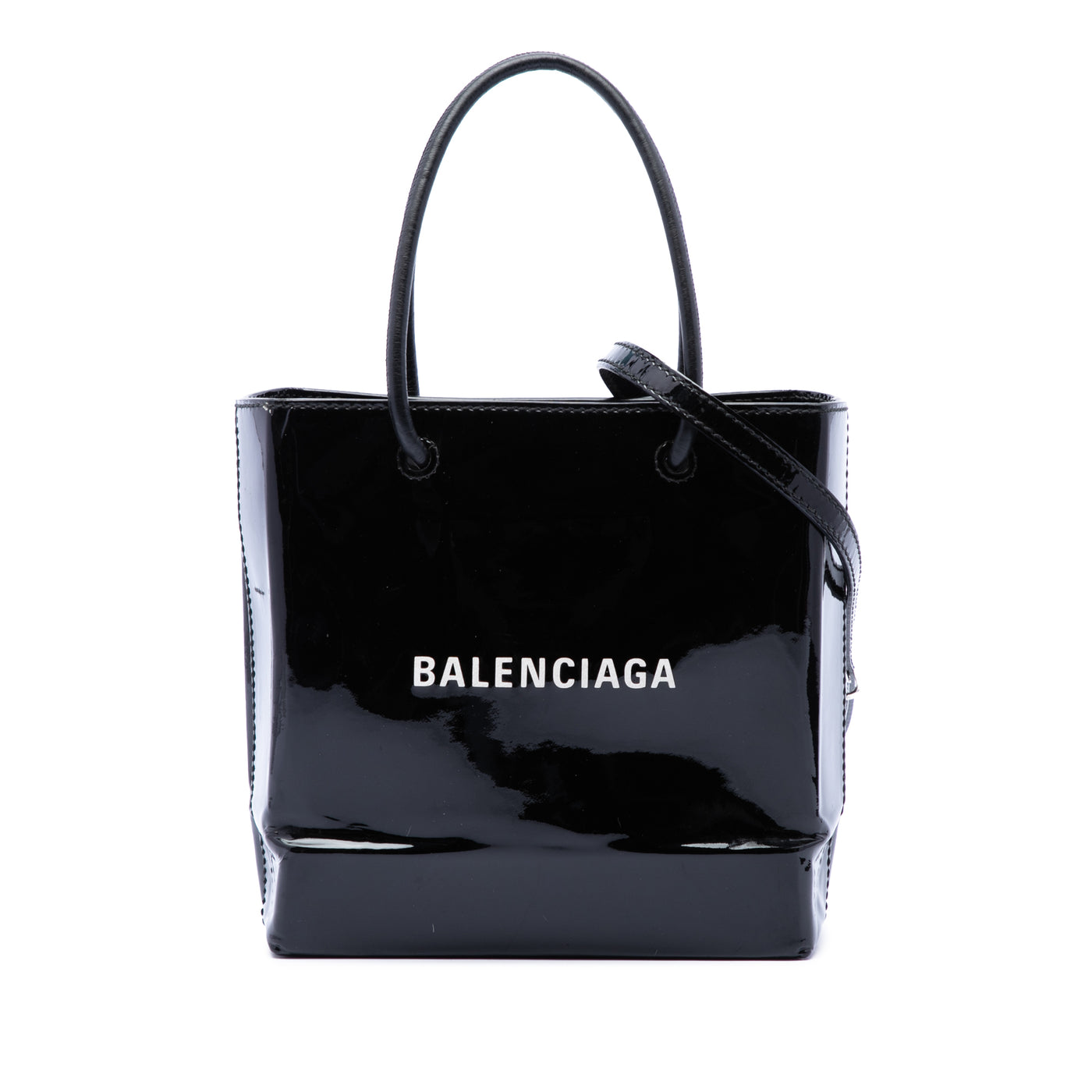 Patent Logo Shopping Tote XXS - Image 1